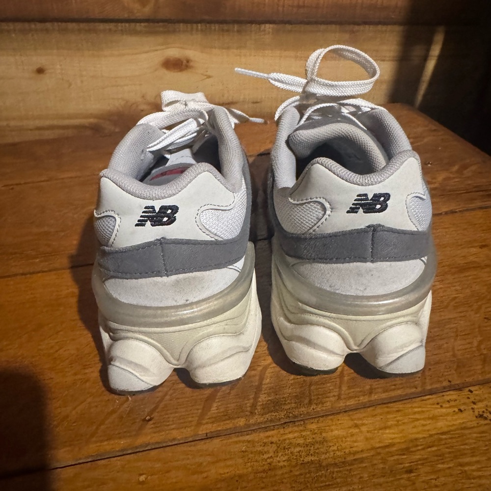New Balance Gray and White Athletic Shoes - Picture 3 of 8